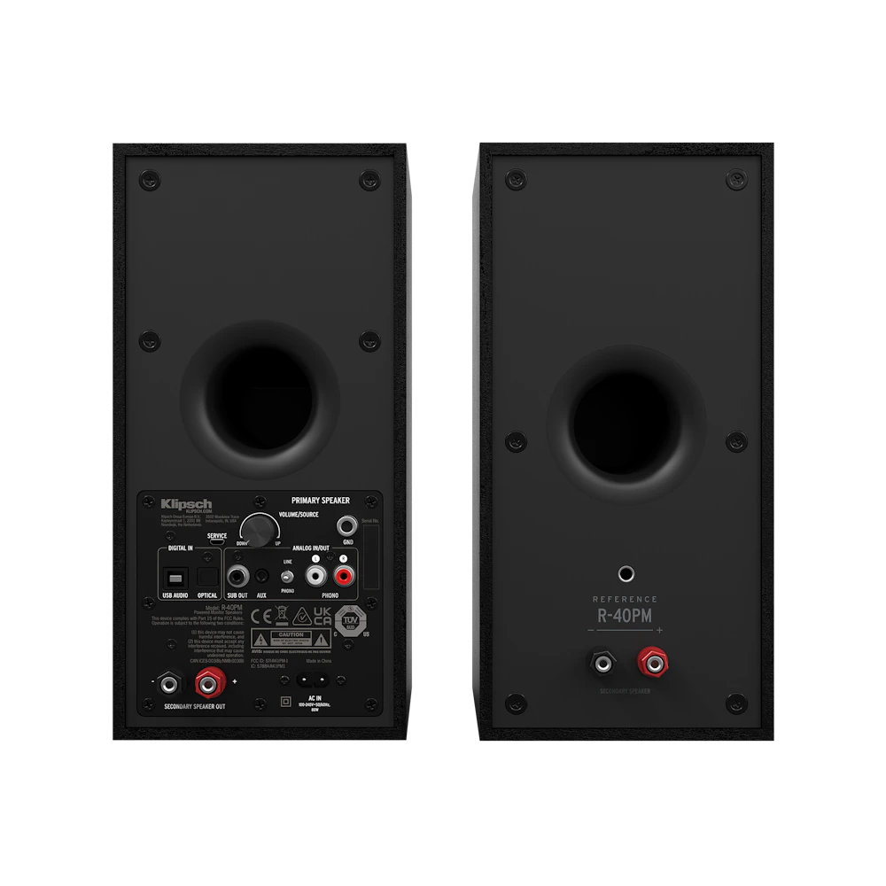 Klipsch R-40PM Powered Bookshelf Speakers - Image 4
